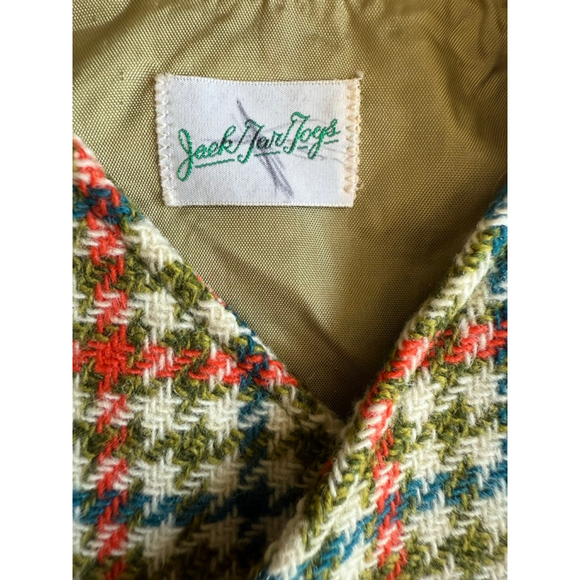 Vintage Jack Tar Togs Toddler Set | Wool Houndstooth Blazer & Green Shorts - Picture 6 of 10